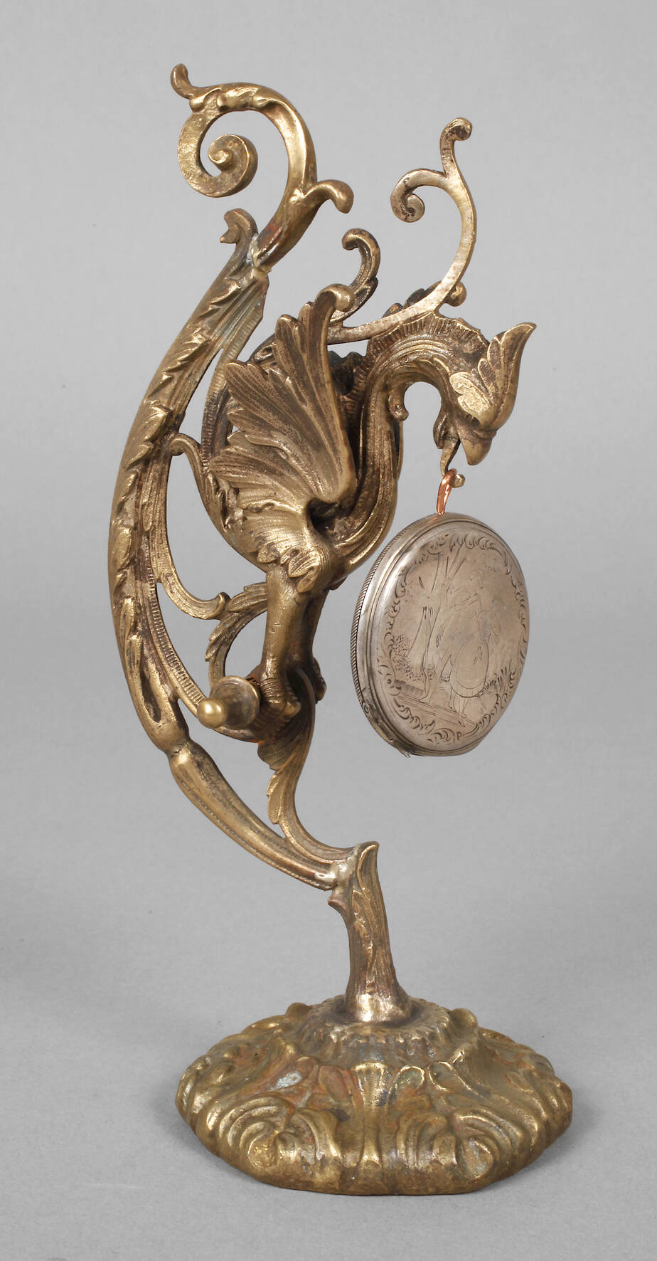 Taschenuhrenständer Bronze