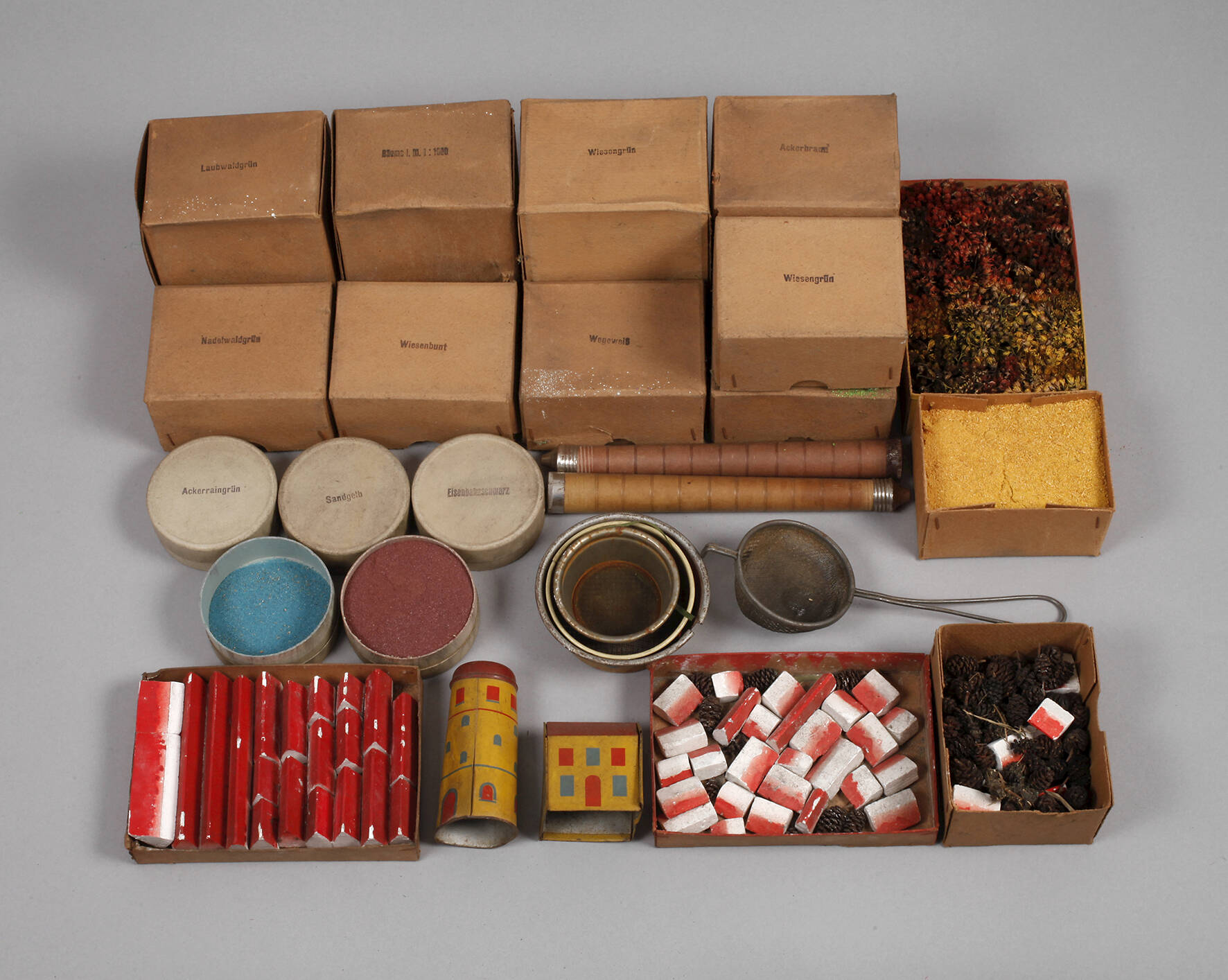 Konvolut Streumaterial für Modellbau