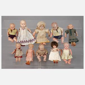Konvolut Puppenstubenpuppen