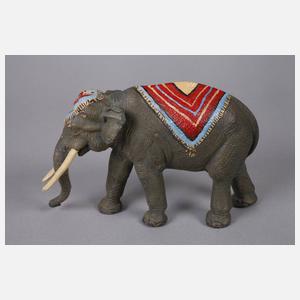 Lineol Elefant und Beduine