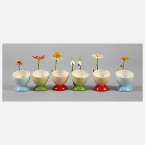 Satz Eierbecher Erzgebirge