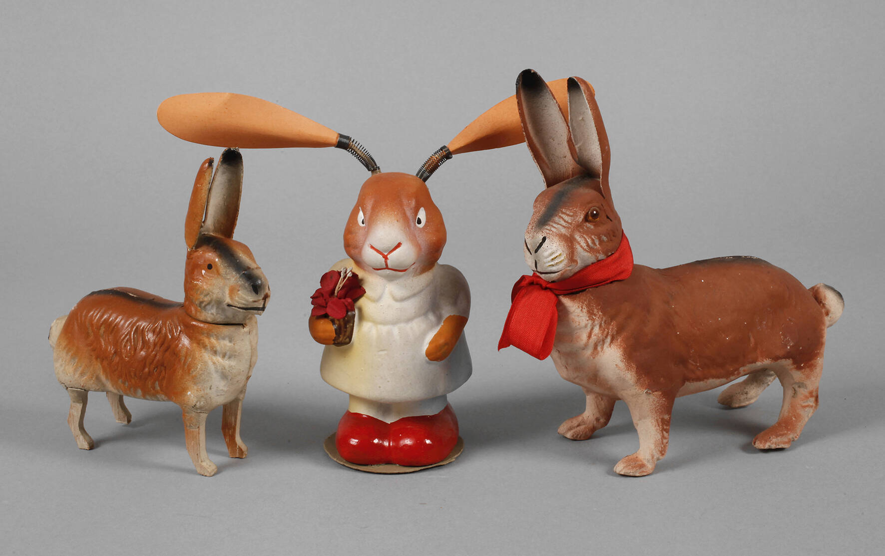 Drei Candyboxen als Osterhasen