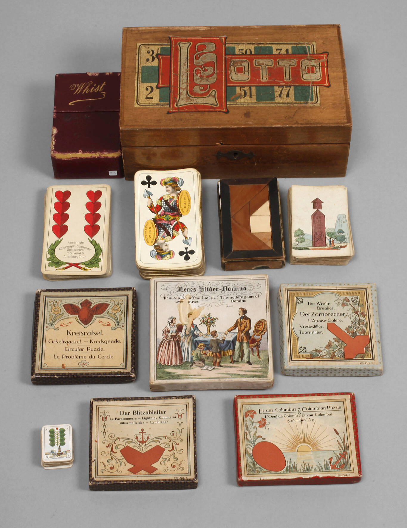Konvolut Lege- und Kartenspiele