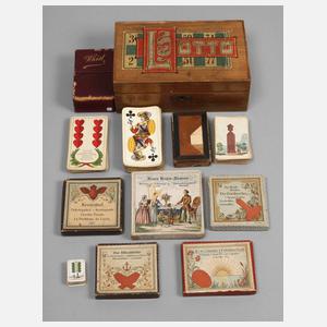 Konvolut Lege- und Kartenspiele
