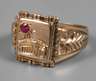 Herrenring mit Rubin