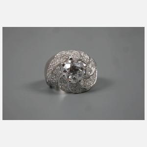 Brillantring mit Moissanit