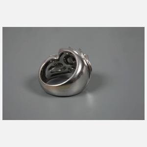 Brillantring mit Moissanit