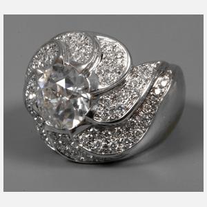 Brillantring mit Moissanit