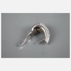 Paar Ohrringe mit Brillanten