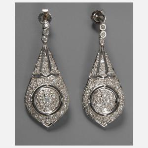 Ohrhänger mit Brillantbesatz