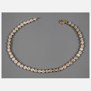 Tennisarmband mit Diamanten