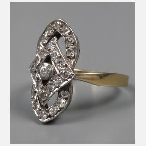 Damenring mit Diamanten