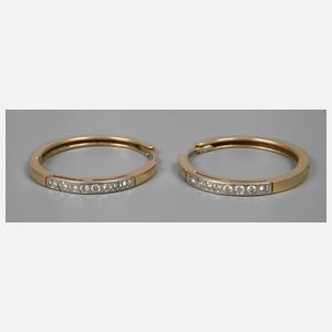 Ein Paar Brillantcreolen