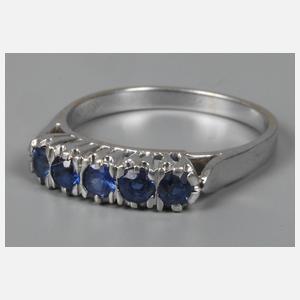 Damenring mit Saphiren