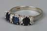 Damenring mit Saphiren und Brillanten