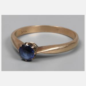 Damenring mit Saphir