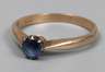 Damenring mit Saphir