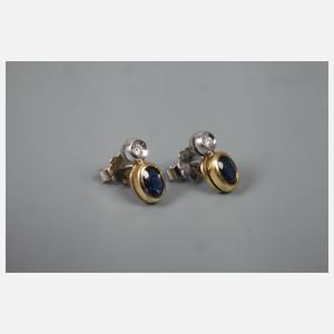 Schmuckset mit Saphiren und Brillanten