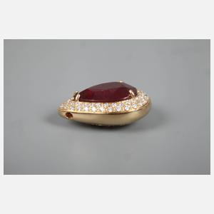 Anhänger mit Rubin und Brillanten