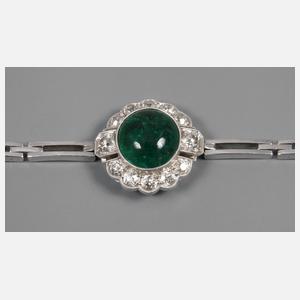 Armband mit Smaragd und Diamanten