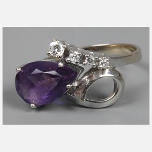 Damenring mit Amethyst