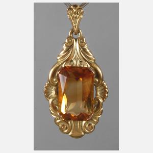 Anhänger mit Citrin