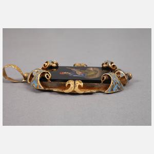 Prachtvoller Anhänger mit feiner Pietra dura