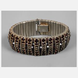 Breites Granatarmband