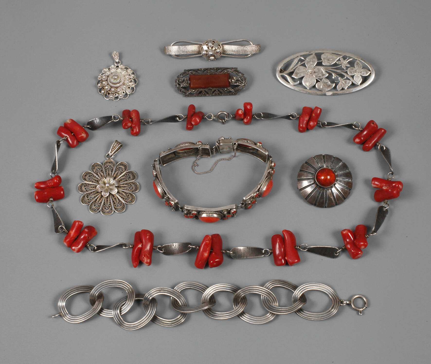 Sammlung Silberschmuck