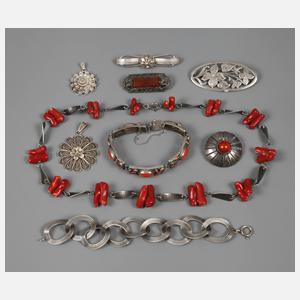 Sammlung Silberschmuck