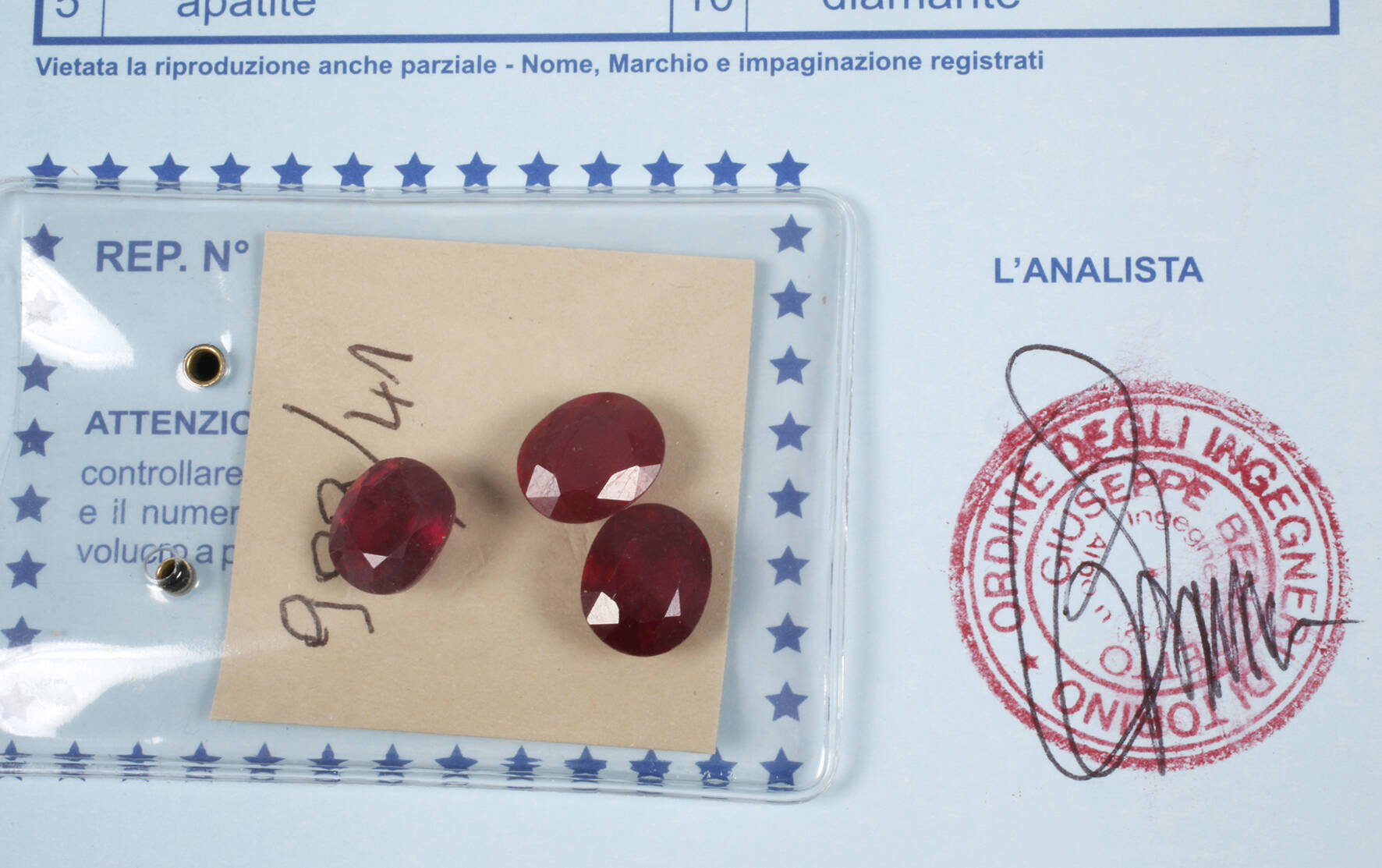 Konvolut facettierte Rubine