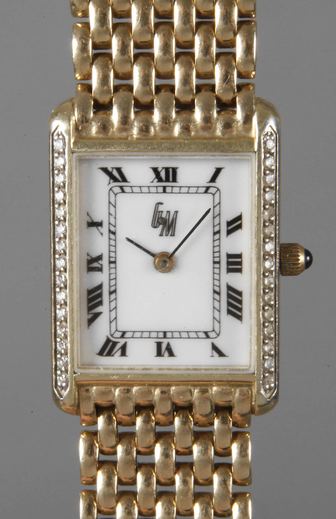 Damenarmbanduhr Gold mit Diamanten