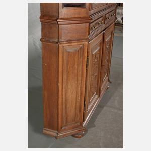 Flache Aufsatzvitrine Barock