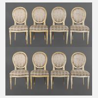 Acht klassizistische Stühle111