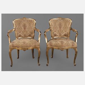 Paar Sessel Neorokoko