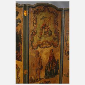 Großer Paravent Rokoko