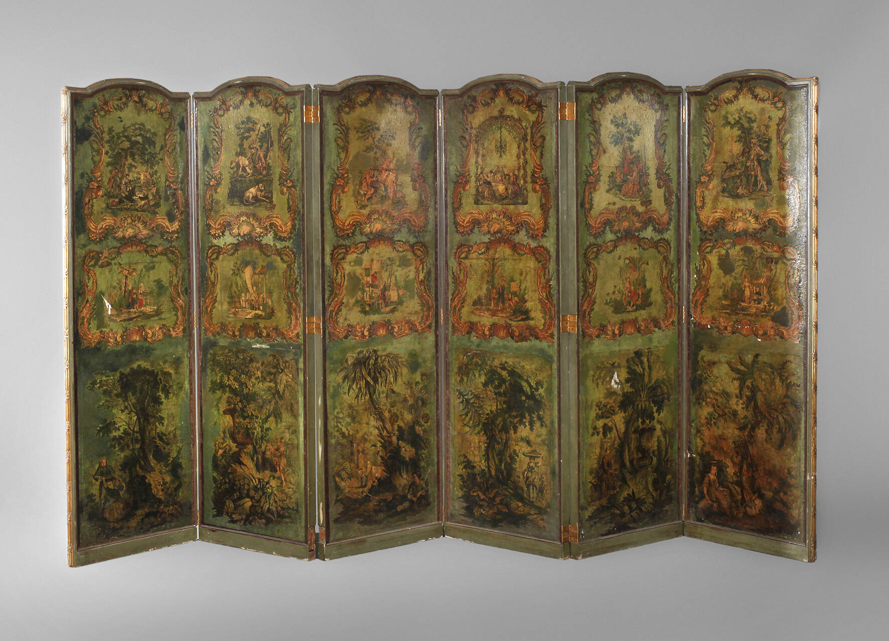 Großer Paravent Rokoko