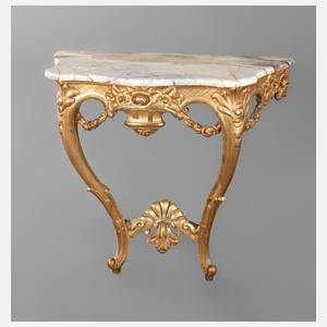 Konsole mit Marmorplatte