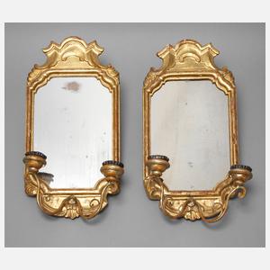 Paar Wandspiegel Barock