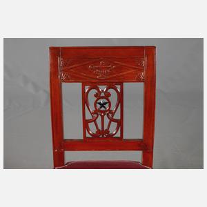 Sechs klassizistische Stühle