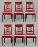 Sechs klassizistische Stühle