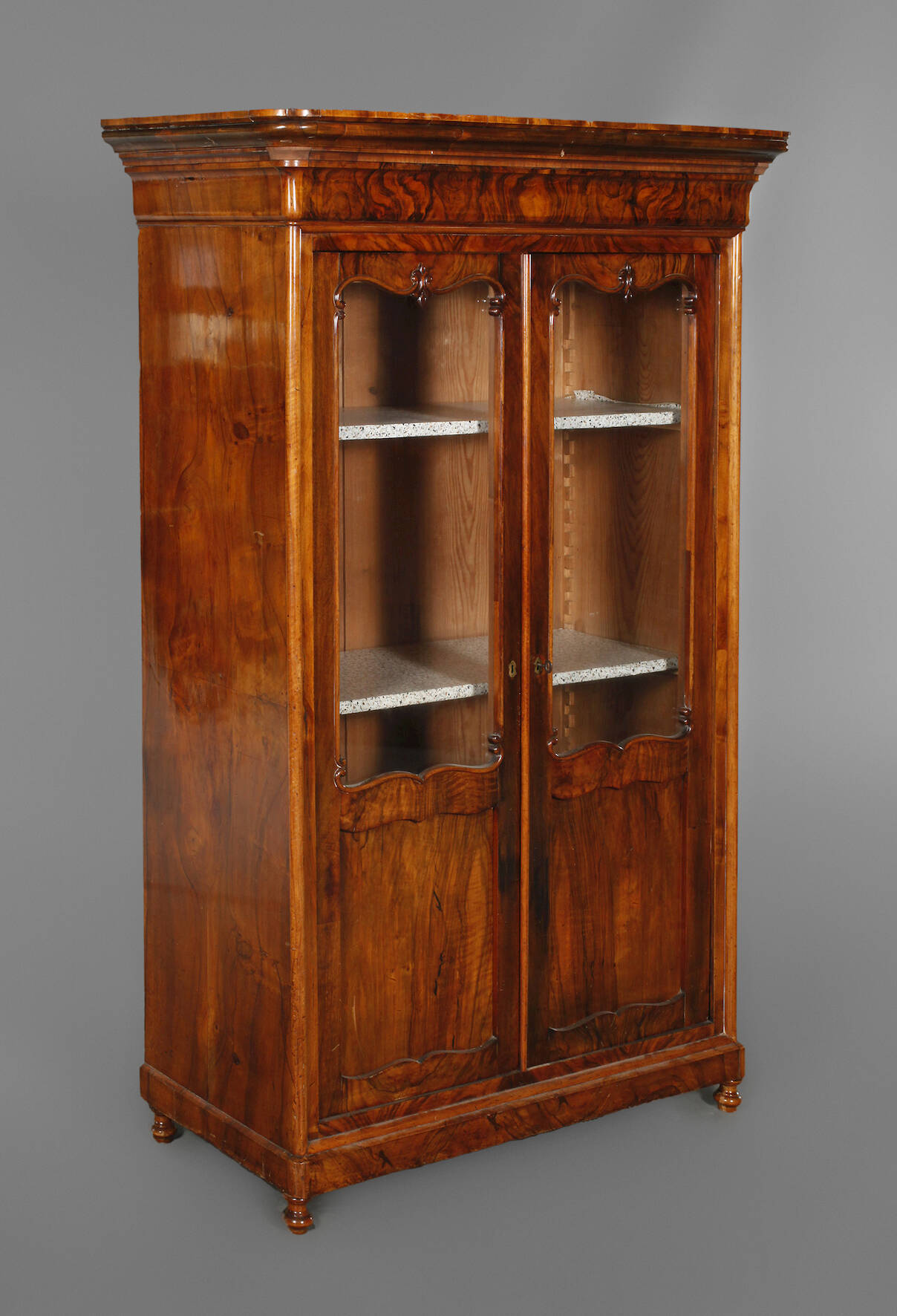 Büchervitrine Spätbiedermeier