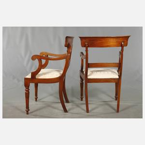 Paar Armlehnstühle Biedermeier