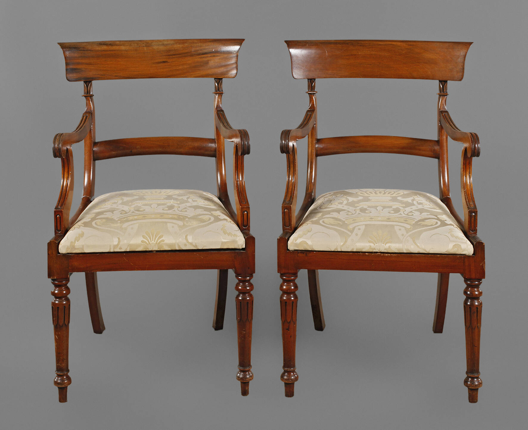 Paar Armlehnstühle Biedermeier