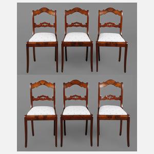Sechs Stühle Spätbiedermeier