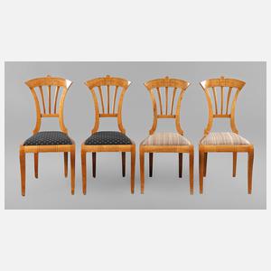 Vier Biedermeierstühle