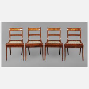 Vier Biedermeierstühle