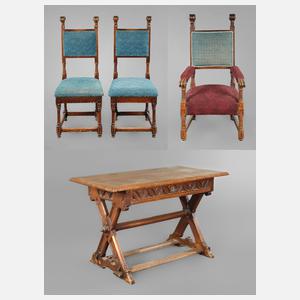 Neogotische Sitzgruppe