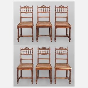 Sechs Stühle Historismus