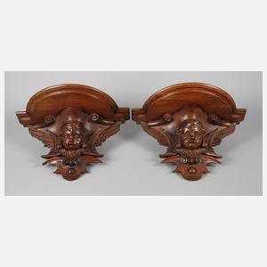 Paar Wandkonsolen Historismus